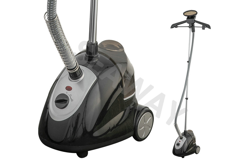 SWS-801 1500W Rolling Casters Untuk Mobiliti Stand Garment Steamer