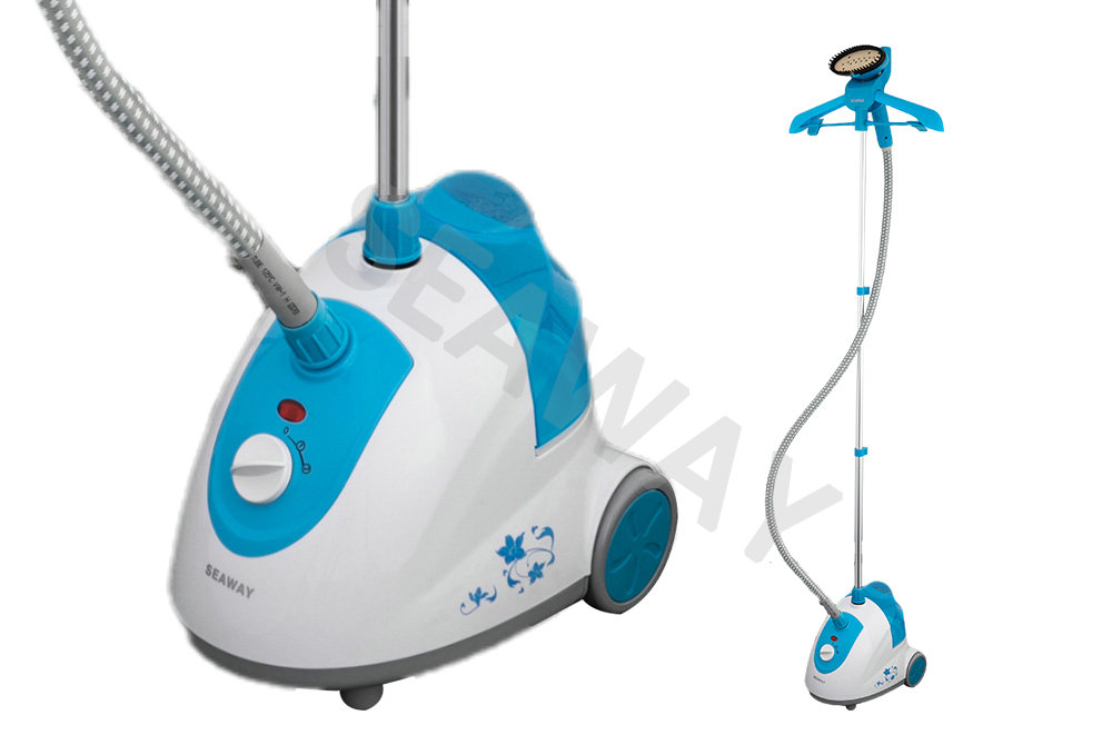 SWS-801 1500W Rolling Casters Untuk Mobiliti Stand Garment Steamer