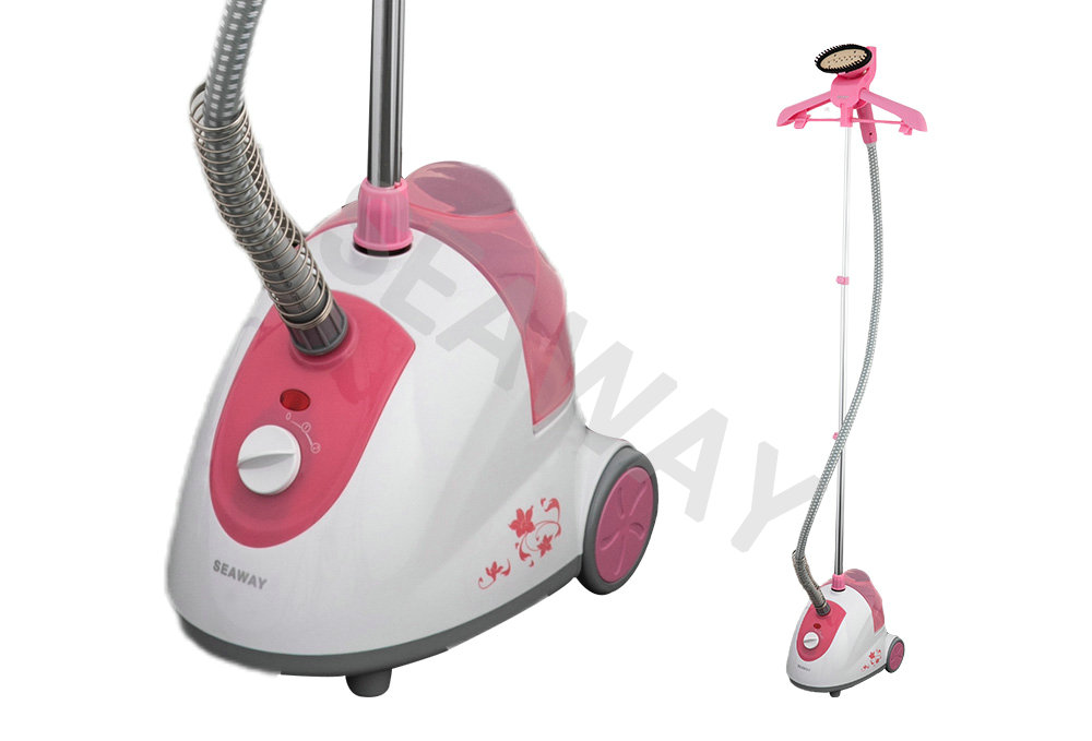 SWS-801 1500W Rolling Casters Untuk Mobiliti Stand Garment Steamer